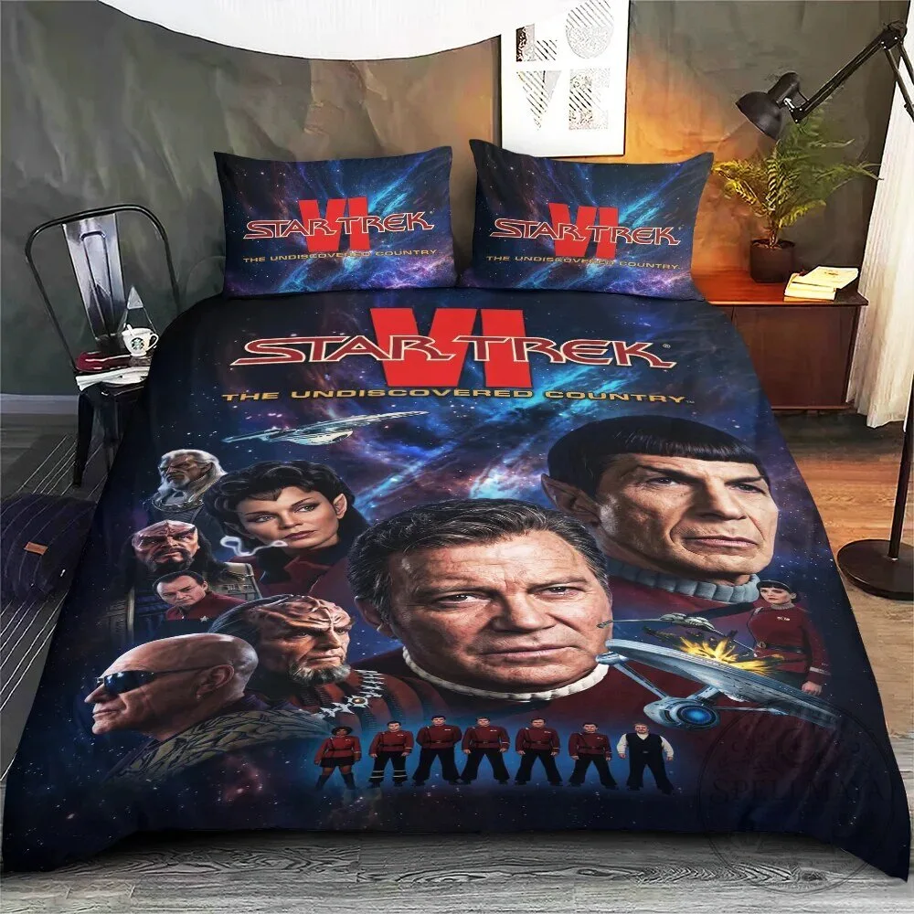 Star Trek VI The Undiscovered Country Movie Poster Duvet Cover Bedding Set