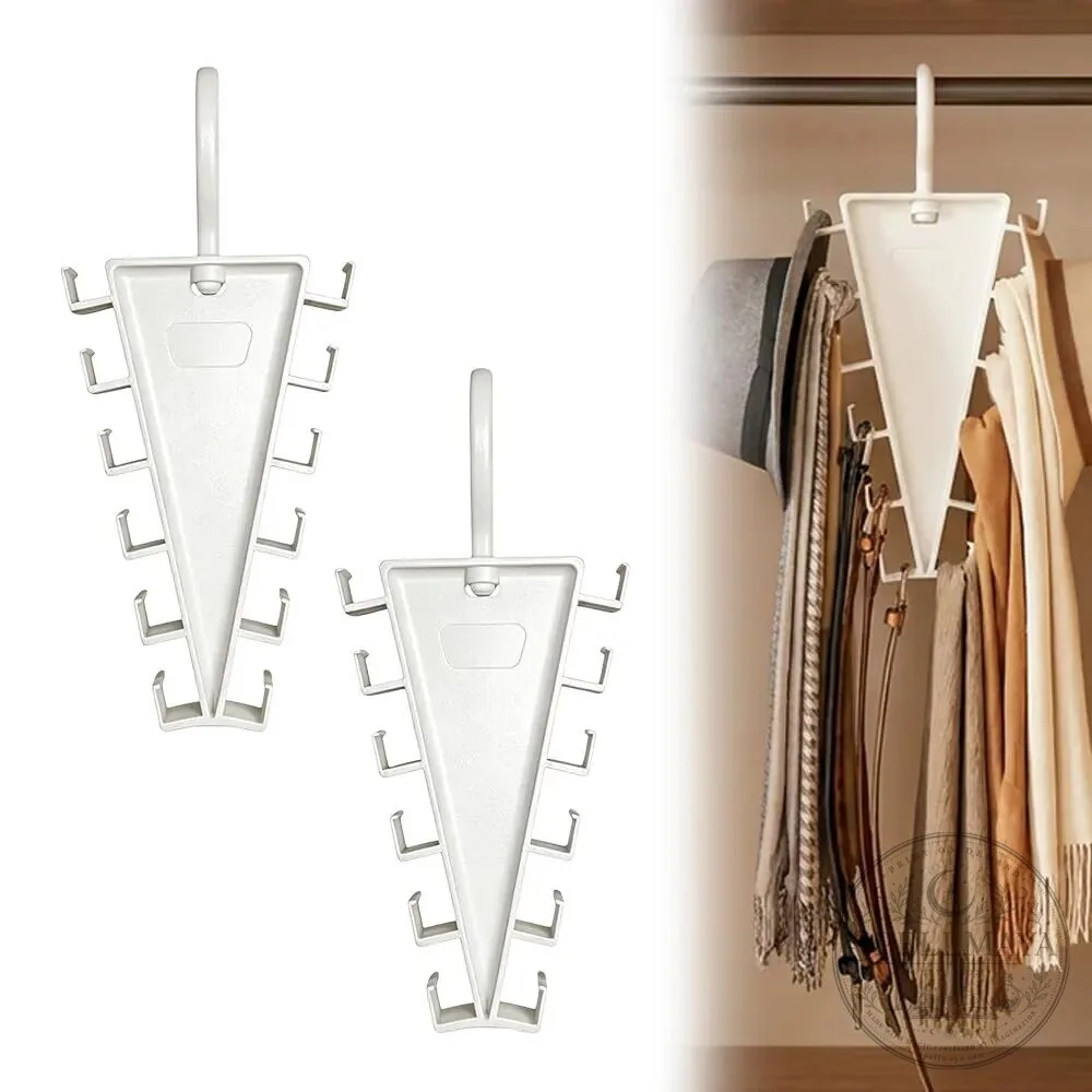 Multi-Functional V-Shaped Double Sided Hanger Storage Rack Organizer