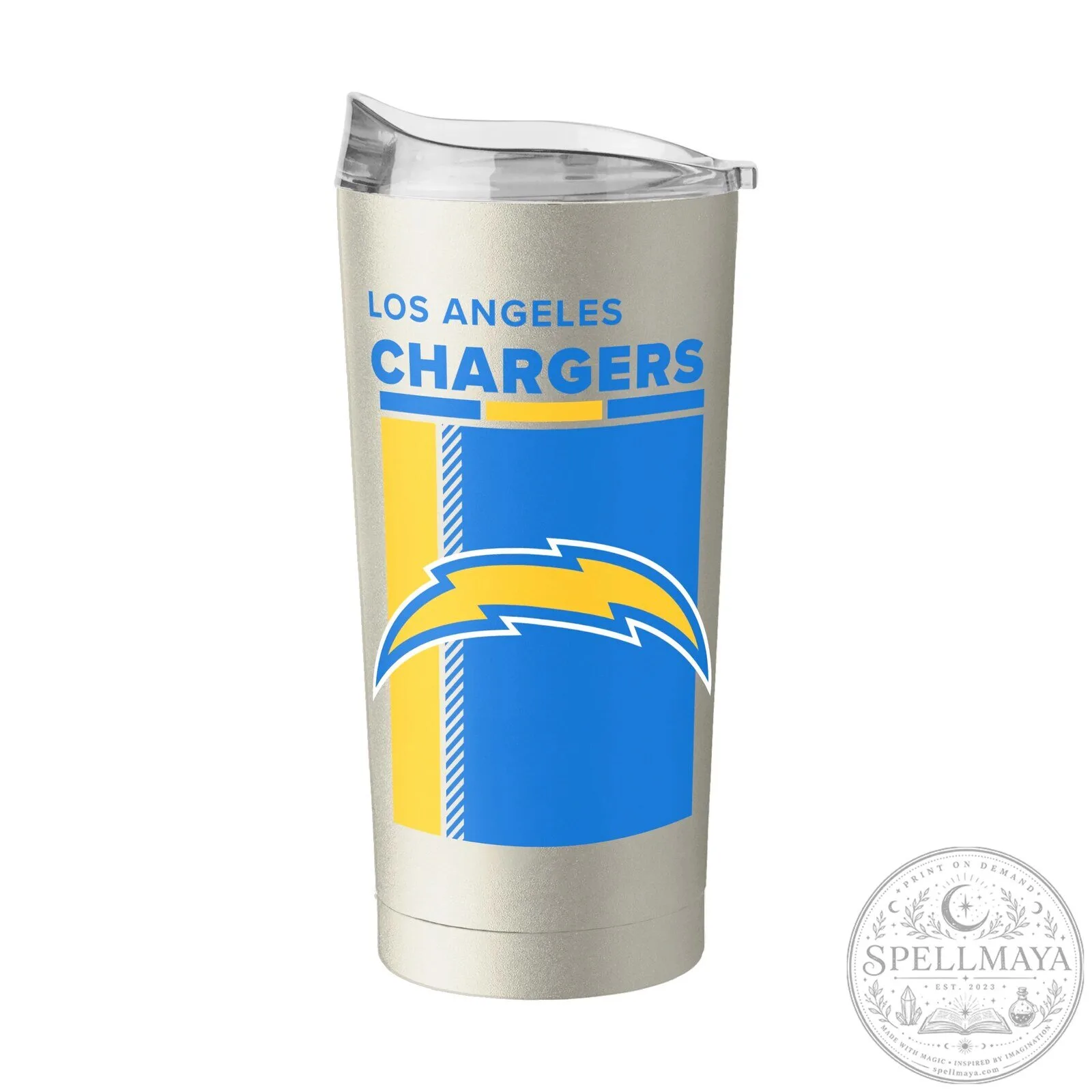 Los Angeles Chargers NFL Football Team Logo Insulated Stainless Steel Tumbler 3 Los Angeles Chargers NFL Football Team Logo Insulated Stainless Steel Tumbler