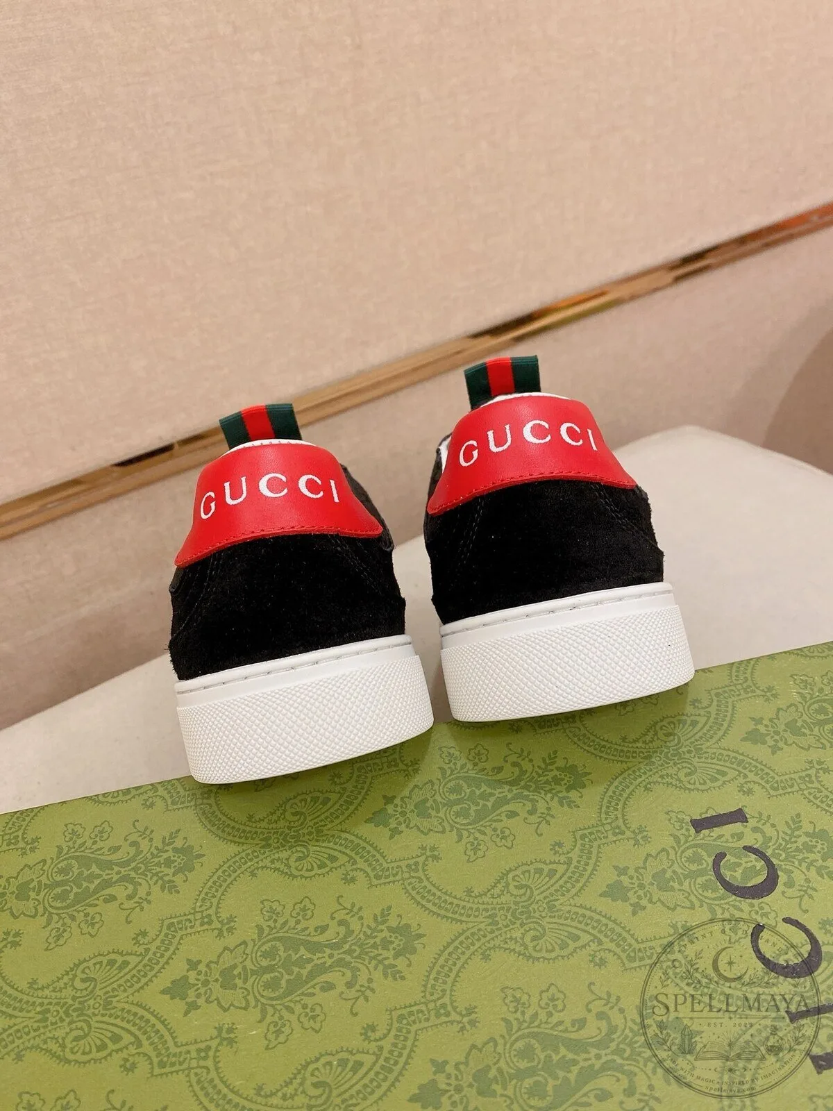 Gucci Black Monogram Stripe Fashion Sneaker Shoes for Men and Women 13 Gucci Black Monogram Stripe Fashion Sneaker Shoes for Men and Women