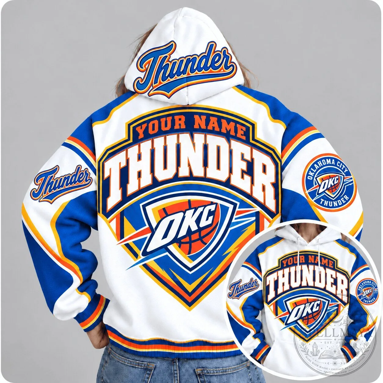 Oklahoma City Thunder Personalized Basketball Fan Hoodie 5 Oklahoma City Thunder Personalized Basketball Fan Hoodie