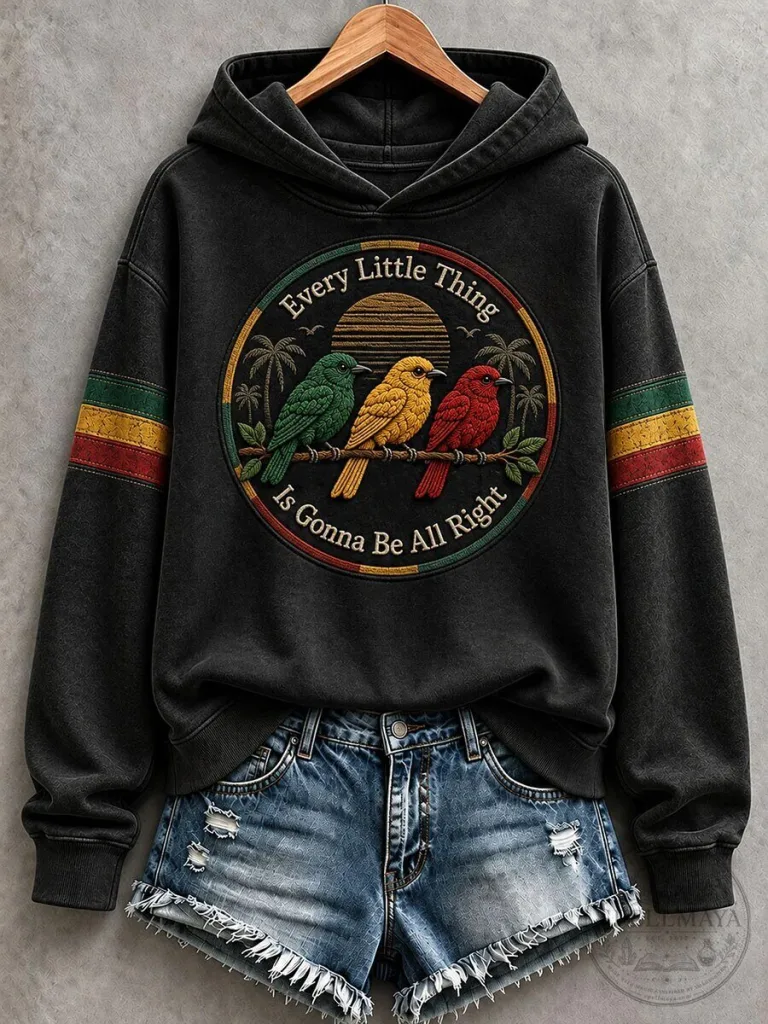 Reggae Birds Hoodie - Everything Will Be Just Fine