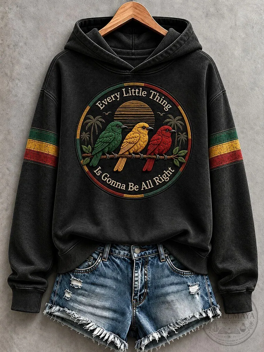 Reggae Birds Hoodie - Everything Will Be Just Fine 2 Reggae Birds Hoodie - Everything Will Be Just Fine