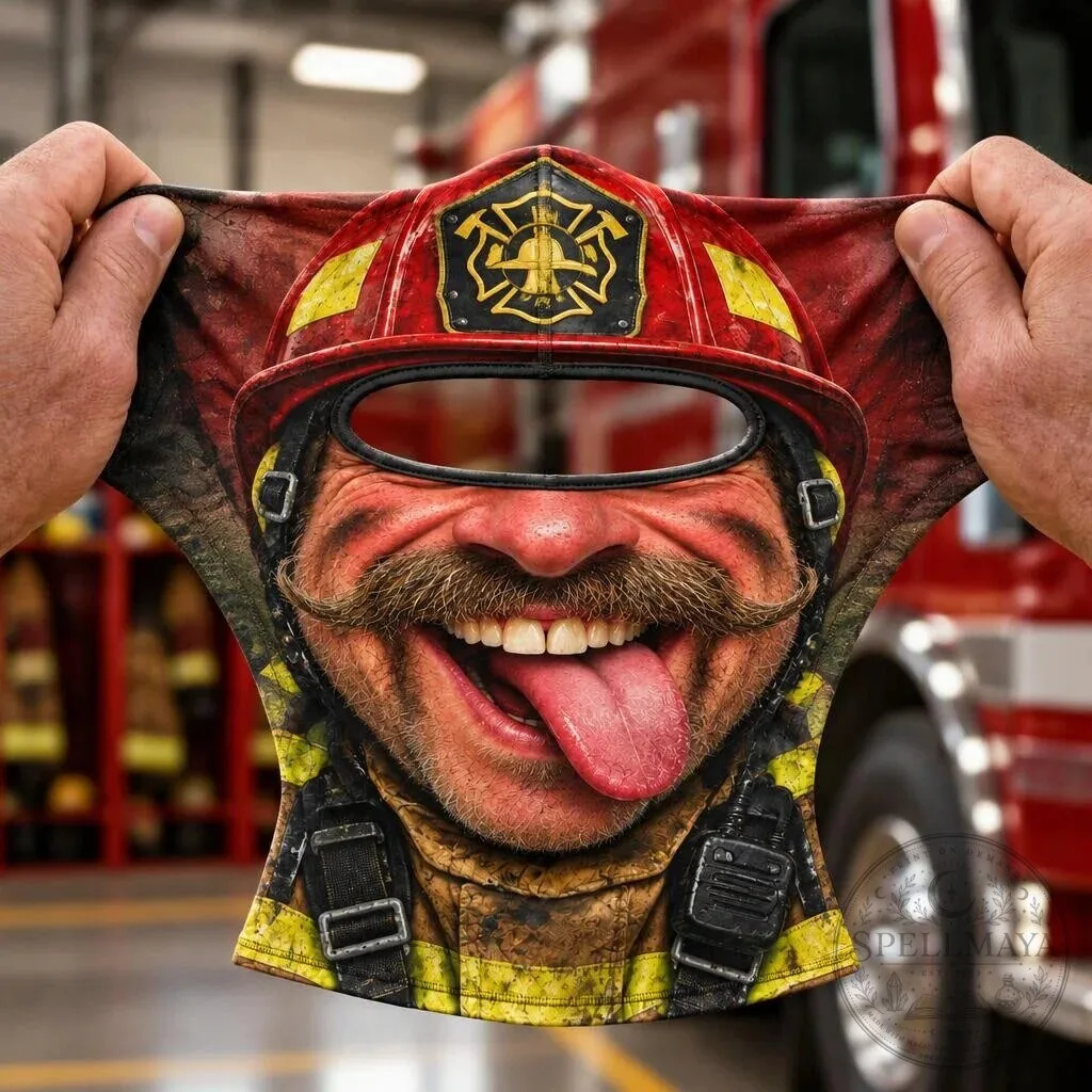 Funny Firefighter Crew Costume Headwear Balaclava Face Mask 9 Funny Firefighter Crew Costume Headwear Balaclava Face Mask