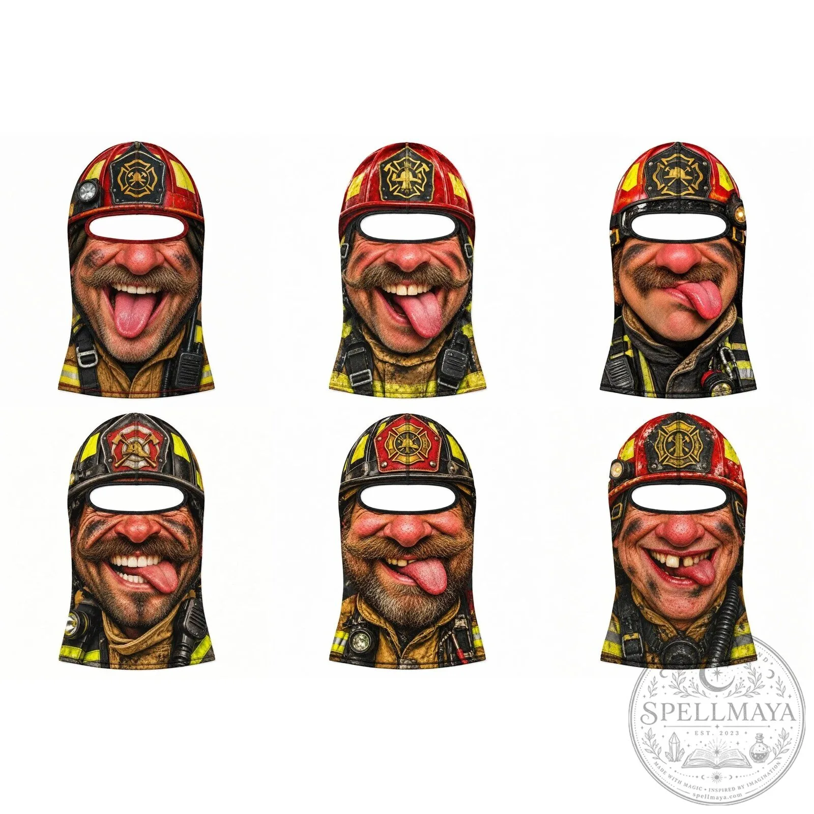 Funny Firefighter Crew Costume Headwear Balaclava Face Mask 13 Funny Firefighter Crew Costume Headwear Balaclava Face Mask