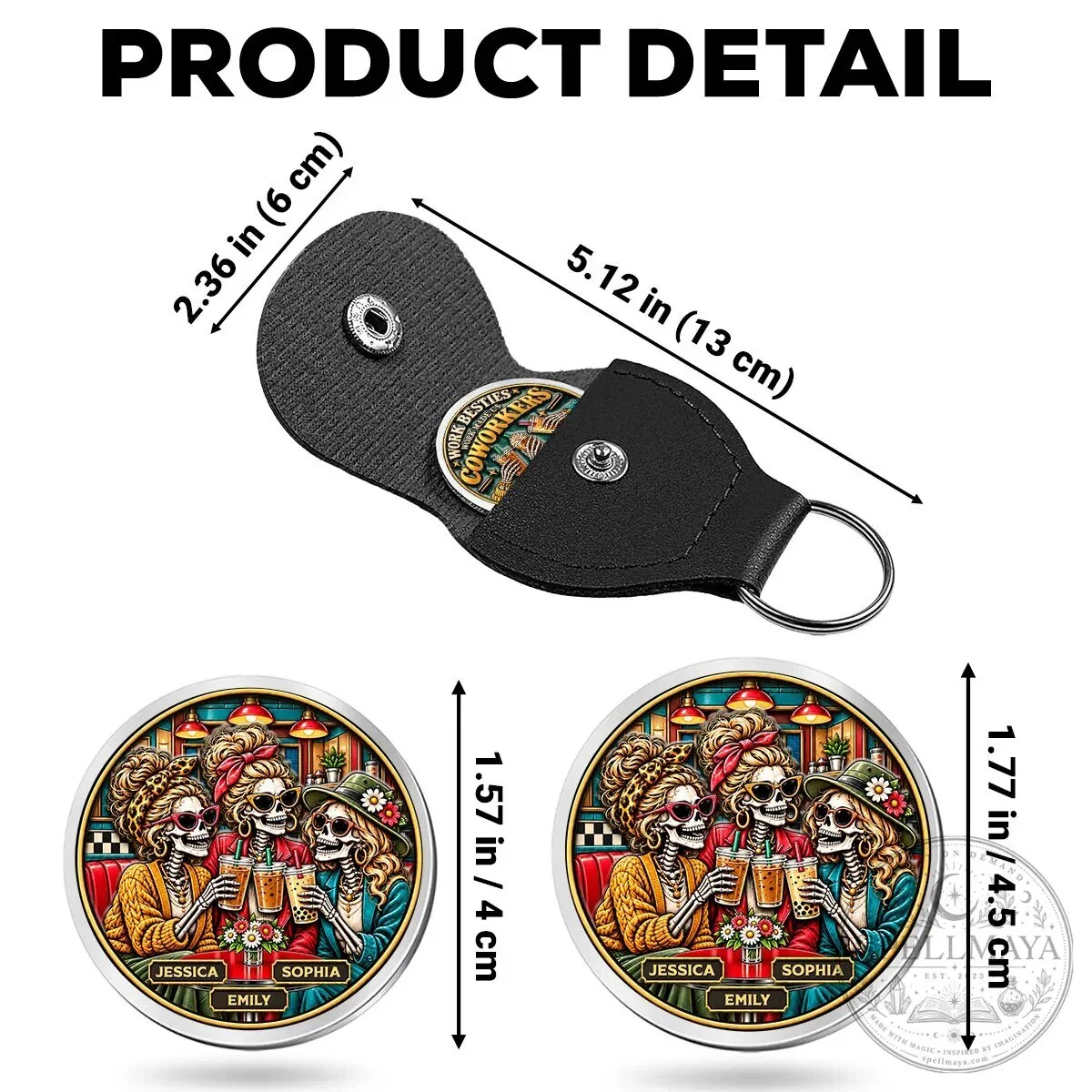 Personalized Work Besties Coworkers Friends Pocket Hug Keychain Gift 15 Personalized Work Besties Coworkers Friends Pocket Hug Keychain Gift
