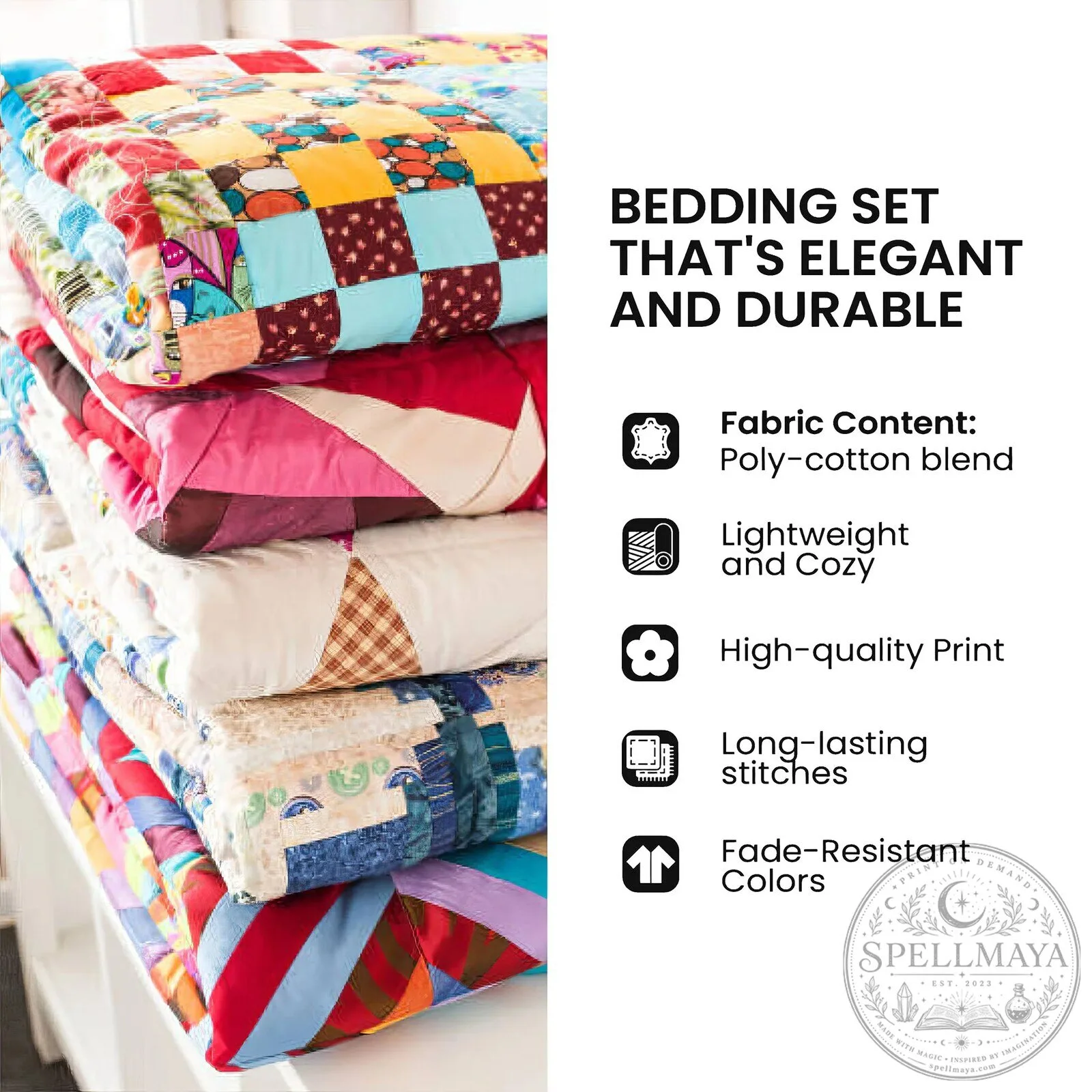 Holy Family Nativity Story Quilted Bedding Set with Pillow Shams 9 Holy Family Nativity Story Quilted Bedding Set with Pillow Shams