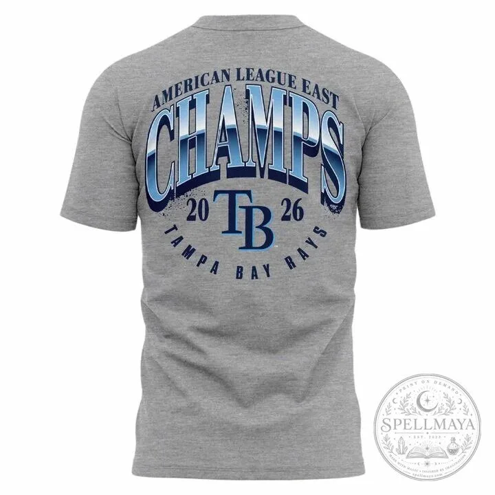 Tampa Bay Rays 2026 American League East Champions Take October T-Shirt 12 Tampa Bay Rays 2026 American League East Champions Take October T-Shirt