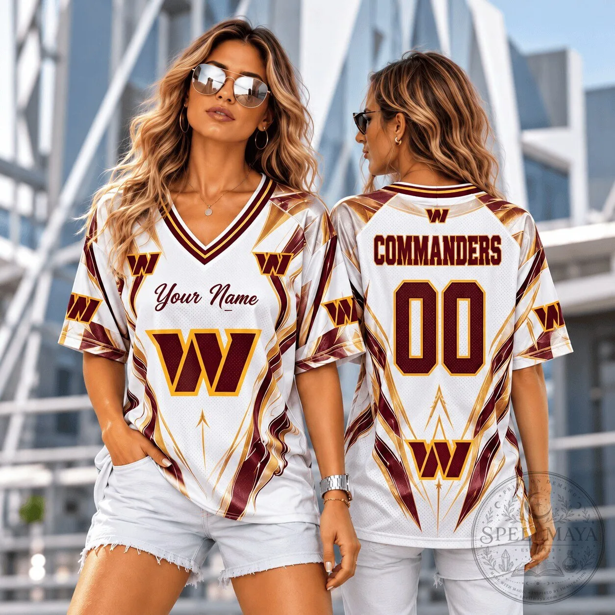 Custom Name and Number Football Jersey for Washington Commanders Fans