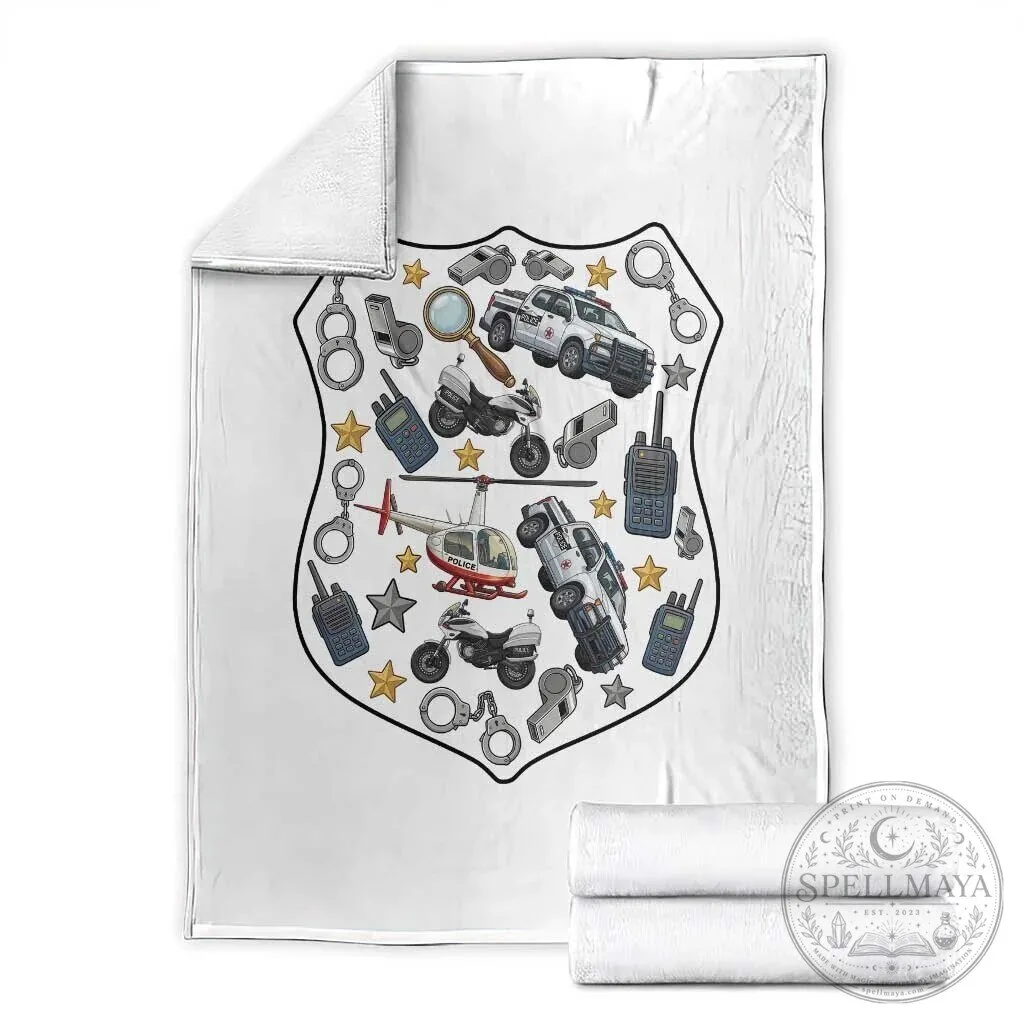 Police Law Enforcement Officer Appreciation Throw Blanket