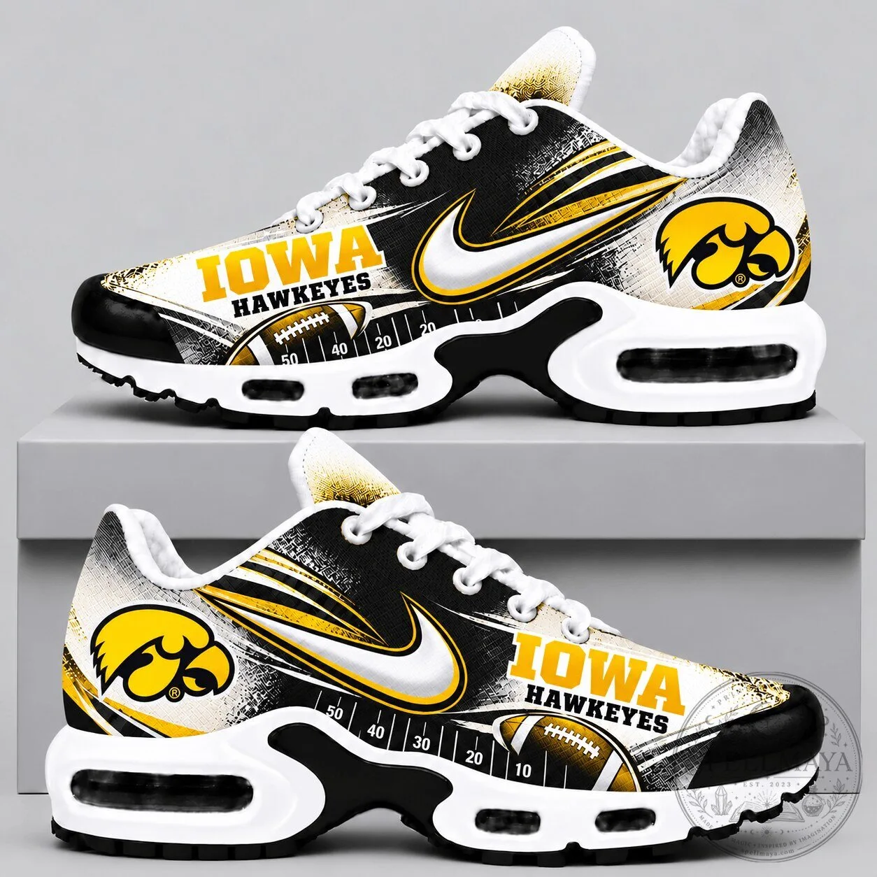 Iowa Hawkeyes NCAA Football Team Air Max Style Shoes
