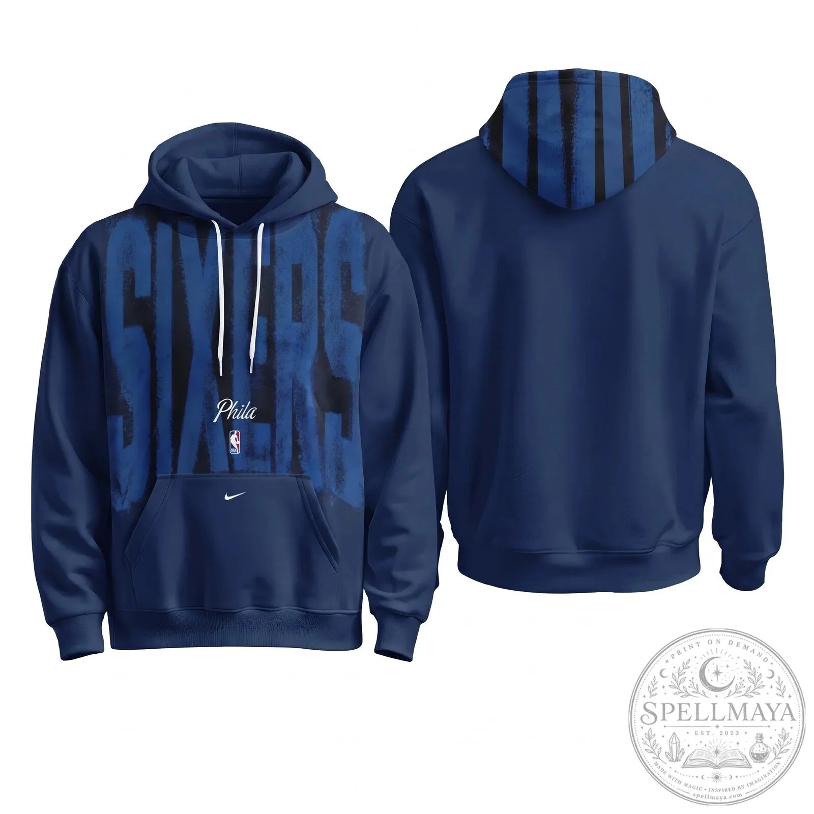 Philadelphia 76ers Bold Lettering 2026 Fleece Hoodie