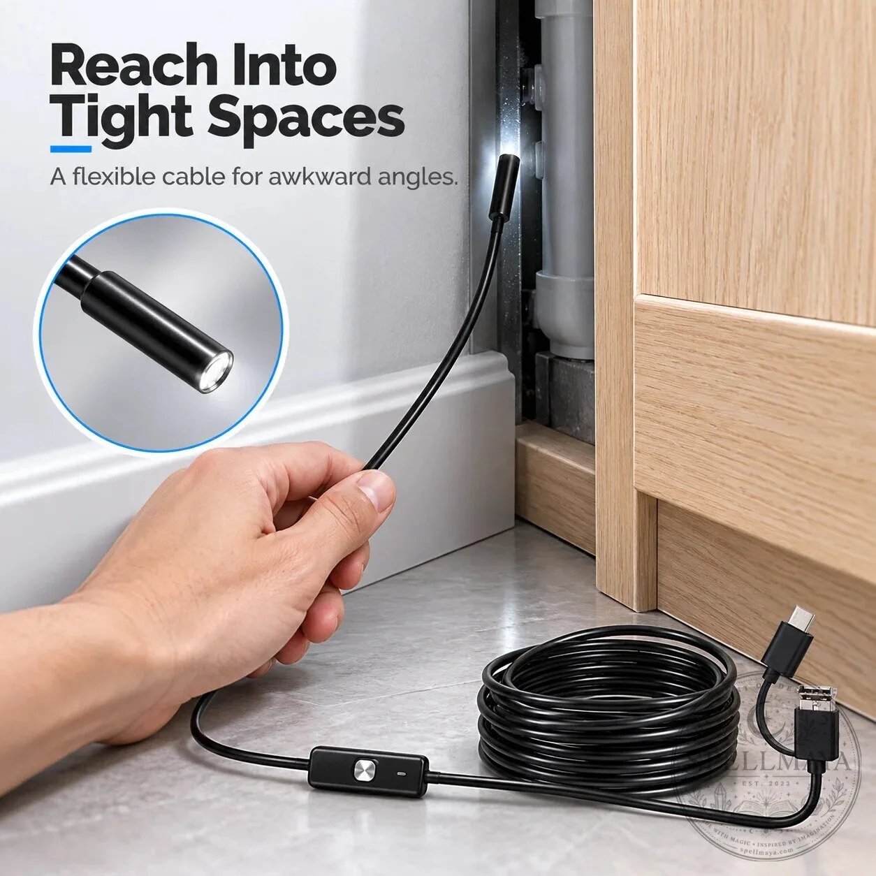 High Resolution Waterproof Endoscope Camera for Pipe Inspection and Repair 14 High Resolution Waterproof Endoscope Camera for Pipe Inspection and Repair